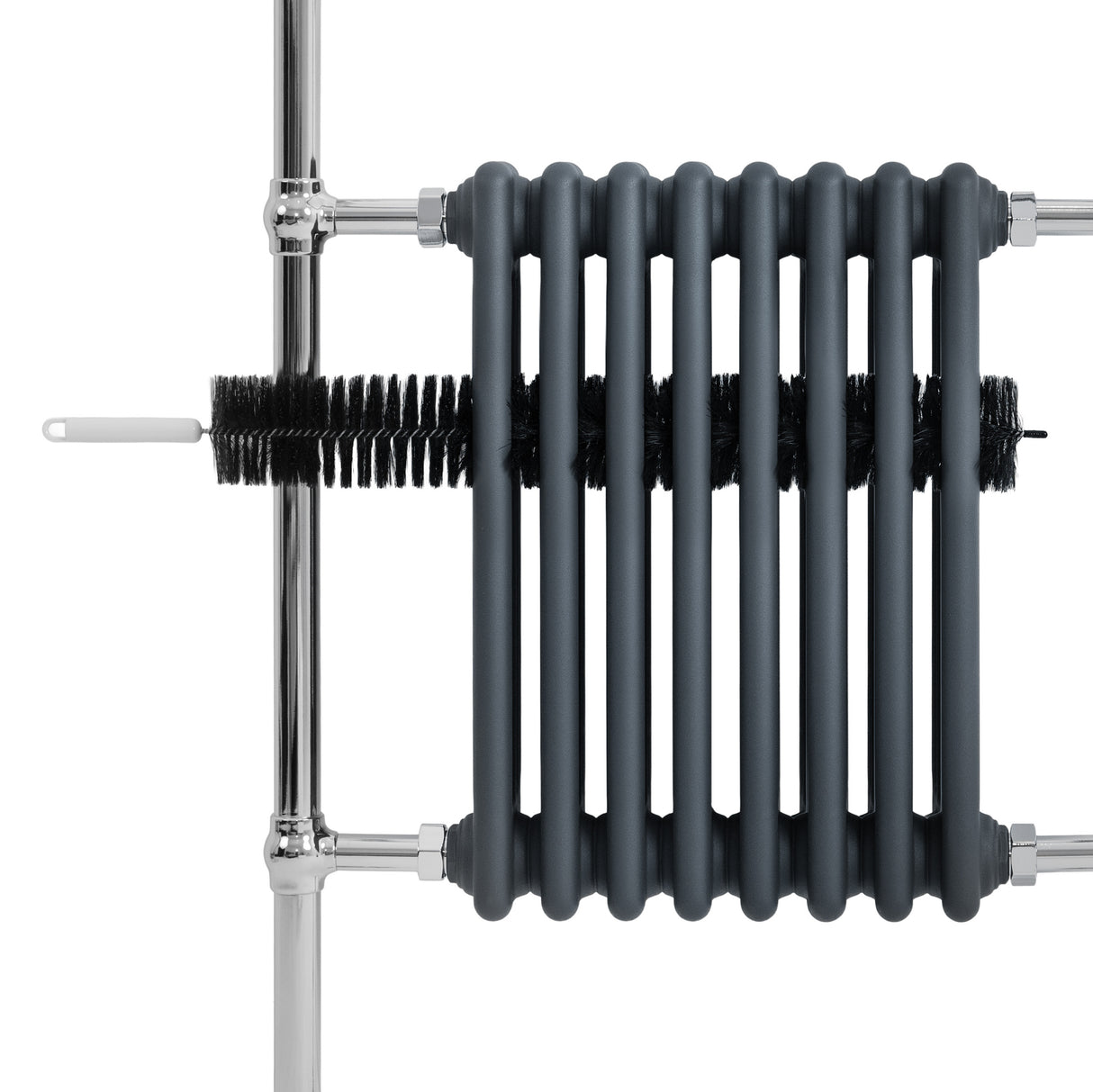 Radiateur Traditionnel Sèche-Serviettes - 950 mm x 660 mm - Gris Anthracite
