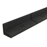 Lot de 6 Bordures de Jardin Flexibles en Caoutchouc 1,2 m - Noir