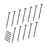 Lot de 4 Bordures de Jardin Flexibles en Caoutchouc 1,2 m - Gris