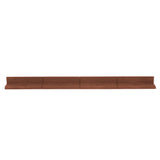 Lot de 6 Bordures de Jardin Flexibles en Caoutchouc 1,2 m - Terre Cuite