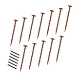 Lot de 6 Bordures de Jardin Flexibles en Caoutchouc 1,2 m - Terre Cuite