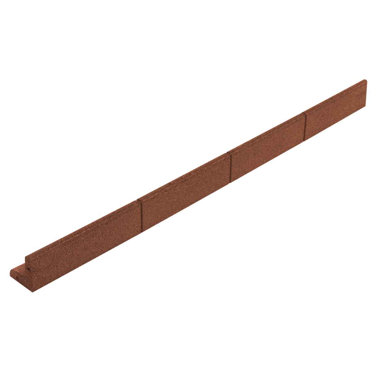 Lot de 6 Bordures de Jardin Flexibles en Caoutchouc 1,2 m - Terre Cuite