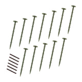 Lot de 4 Bordures de Jardin Flexibles en Caoutchouc 1,2 m - Vert