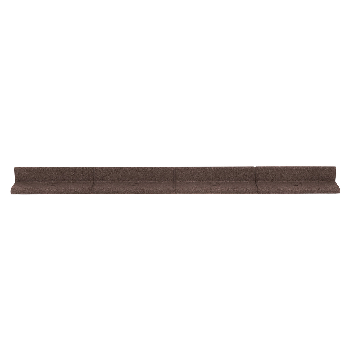 Lot de 14 Bordures de Jardin Flexibles en Caoutchouc 1,2 m & Maillet - Marron