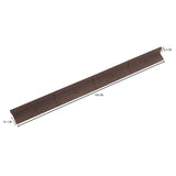 Lot de 36 Bordures de Jardin Flexibles en Caoutchouc 1,2 m & Maillet - Marron