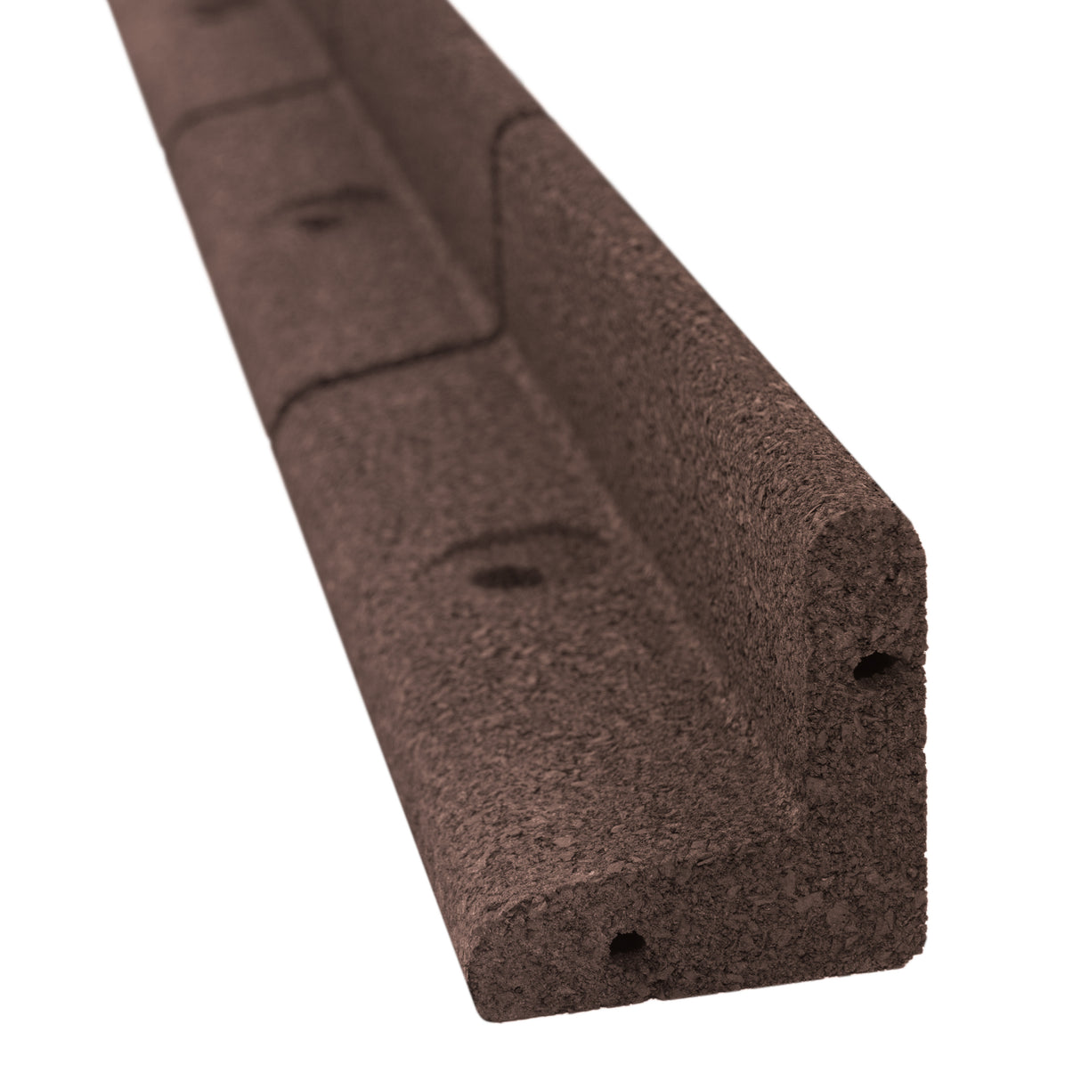 Lot de 22 Bordures de Jardin Flexibles en Caoutchouc 1,2 m & Maillet - Marron