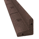 Lot de 8 Bordures de Jardin Flexibles en Caoutchouc 1,2 m & Maillet - Marron