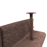 Lot de 40 Bordures de Jardin Flexibles en Caoutchouc 1,2 m & Maillet - Marron