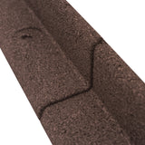 Lot de 50 Bordures de Jardin Flexibles en Caoutchouc 1,2 m & Maillet - Marron