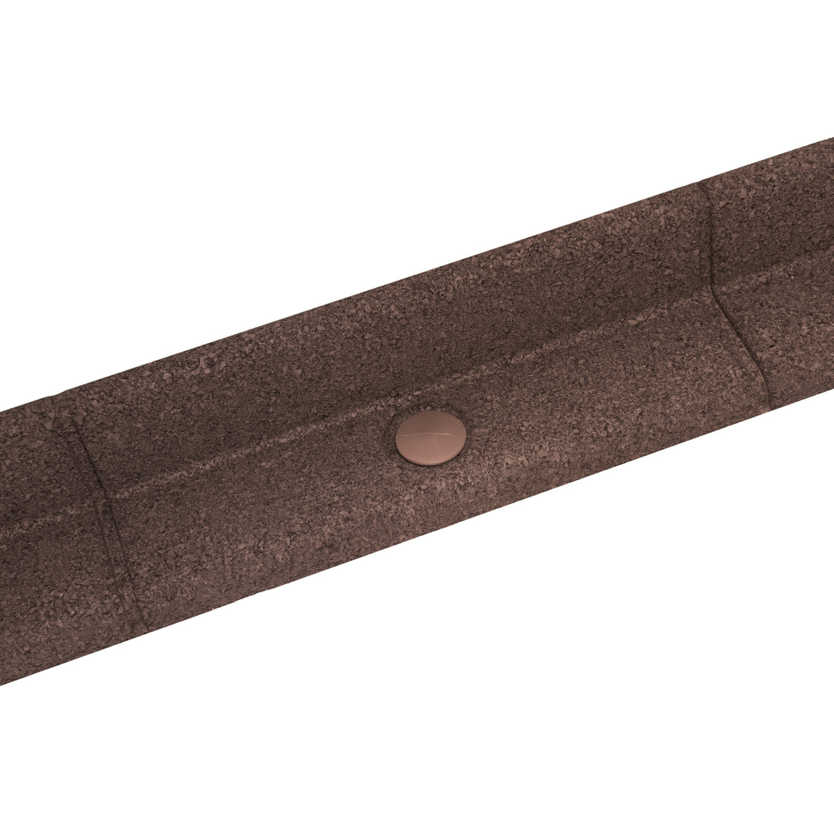 Lot de 4 Bordures de Jardin Flexibles en Caoutchouc 1,2 m & Maillet - Marron