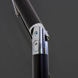 Parasol Inclinable à LED 2,7 m & Socle en Béton - Gris