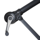 Parasol Banane à Mât Déporté 3 m & Pied Carré - Noir