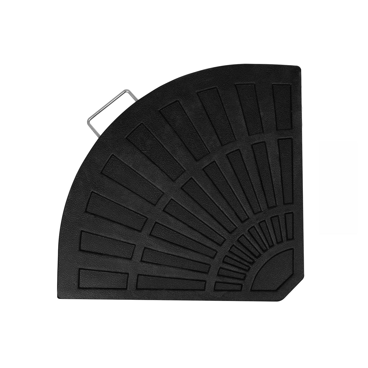 Parasol Banane à Mât Déporté 3 m & 4 Pieds en Éventail - Noir
