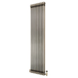 Radiateur Traditionnel à 2 Colonnes & Vannes - 1800 x 470 mm - Métal Brut