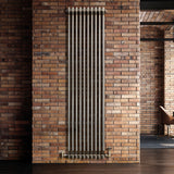 Radiateur Traditionnel à 2 Colonnes & Vannes - 1800 x 470 mm - Métal Brut
