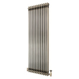 Radiateur Traditionnel à 2 Colonnes & Vannes - 1800 x 560 mm - Métal Brut