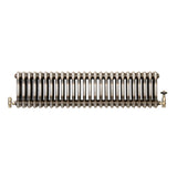Radiateur Traditionnel à 3 Colonnes & Vannes - 300 x 1190 mm - Métal Brut