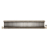 Radiateur Traditionnel à 3 Colonnes & Vannes - 300 x 1460 mm - Métal Brut