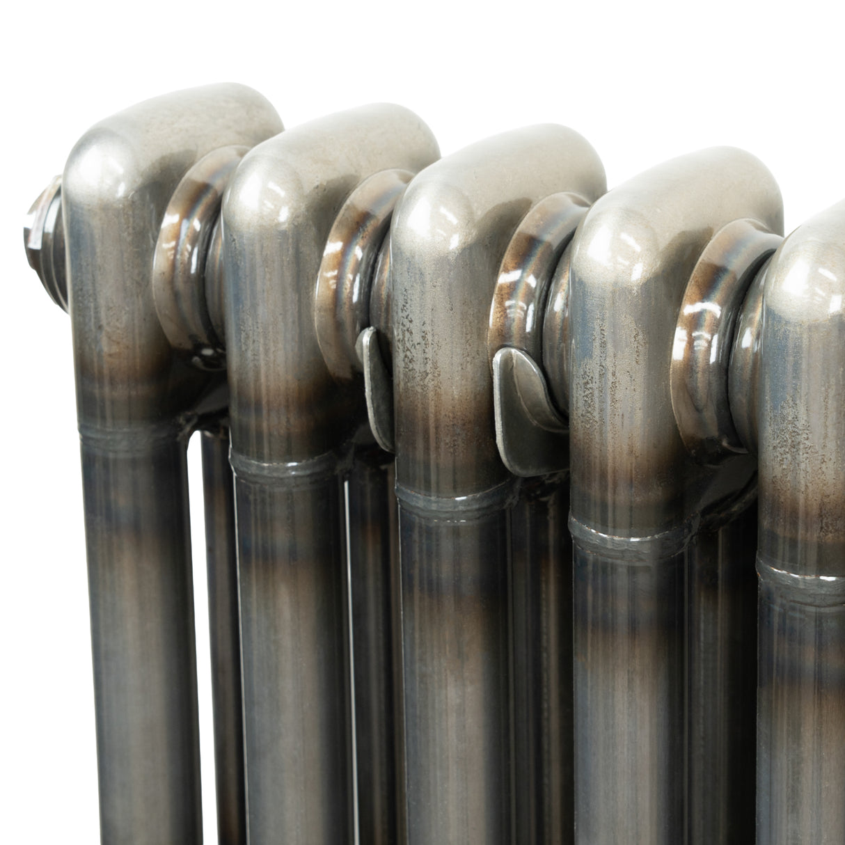 Radiateur Traditionnel à 3 Colonnes & Vannes - 600 x 1010 mm - Métal Brut