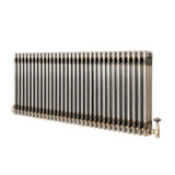 Radiateur Traditionnel à 3 Colonnes & Vannes - 600 x 1460 mm - Métal Brut