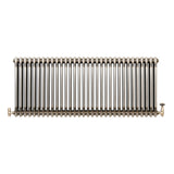 Radiateur Traditionnel à 3 Colonnes & Vannes - 600 x 1460 mm - Métal Brut