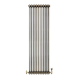 Radiateur Traditionnel à 3 Colonnes & Vannes - 1800 x 560 mm - Métal Brut