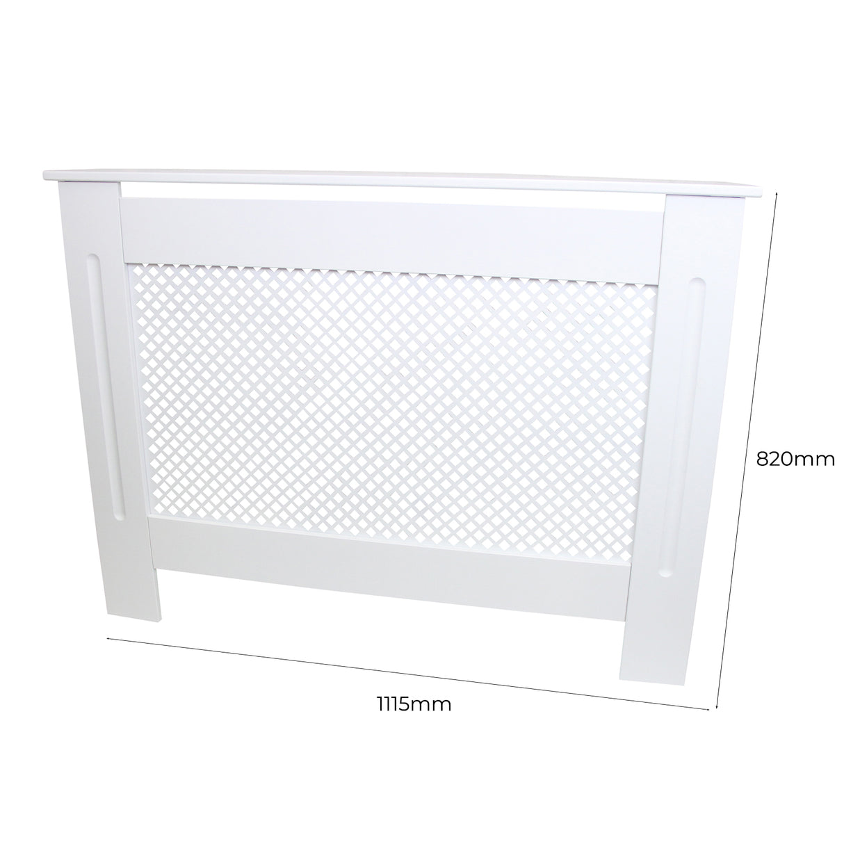 Cache Radiateur en MDF Blanc 111,5 cm