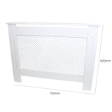 Cache Radiateur en MDF Blanc 111,5 cm