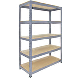 Monster Racking - 3 Rayonnages Q-Rax en Acier Gris 120 x  50 x 182,5 cm