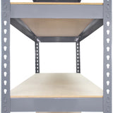 Monster Racking - 5 Rayonnages Q-Rax en Acier Gris 120 x 50 x 182,5 cm