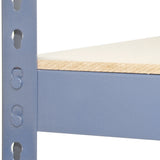 Monster Racking - 5 Rayonnages Q-Rax en Acier Gris 120 x 50 x 182,5 cm