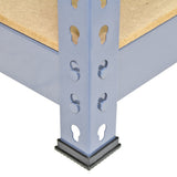 Monster Racking - 3 Rayonnages Q-Rax en Acier Gris 120 x 50 x 182,5 cm & Maillet
