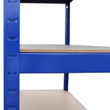 Monster Racking - 3 Rayonnages T-Rax en Acier Bleu 90cm x 45cm x 180cm