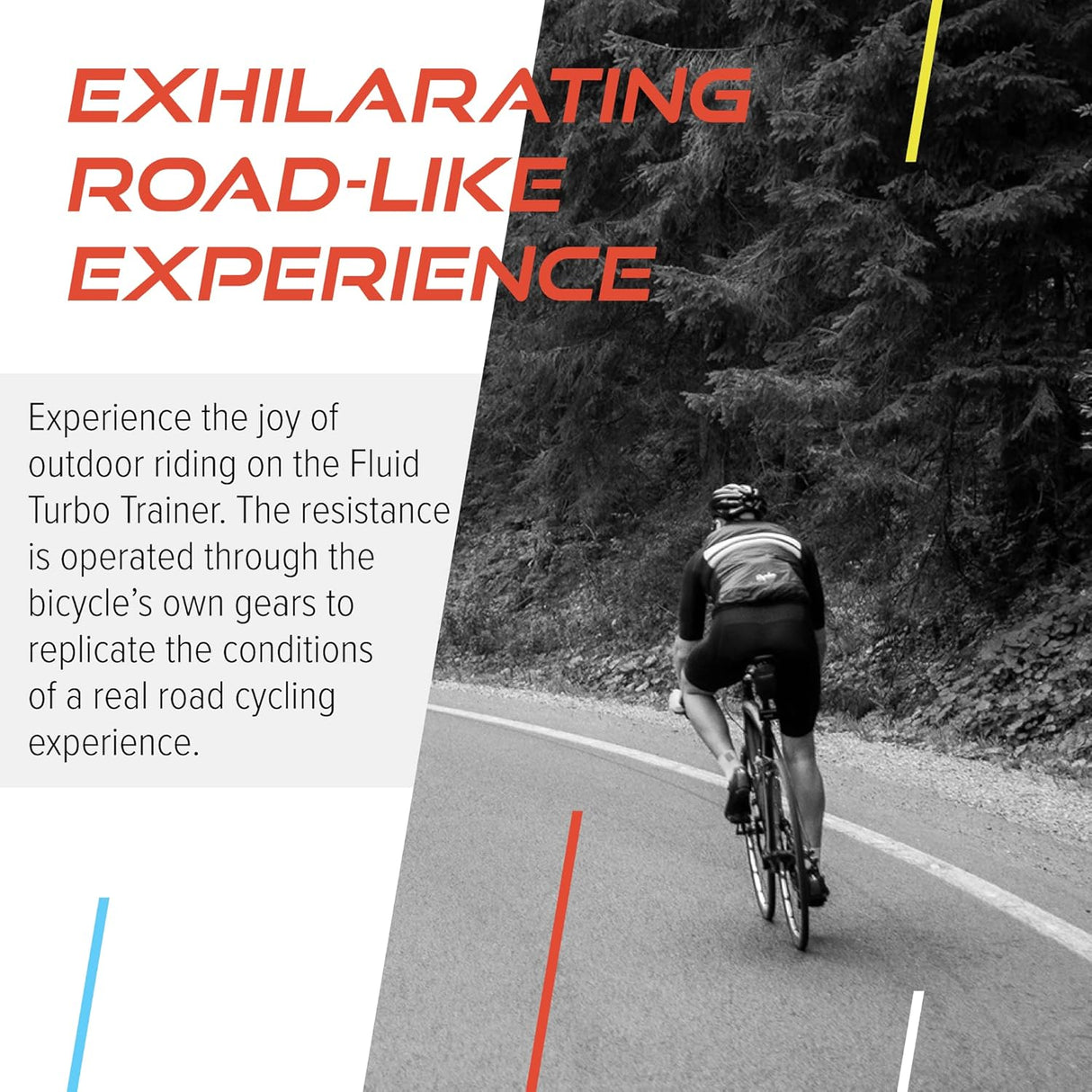 Support d'Entraînement pour Vélo à Résistance Fluide - Noir