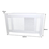 Cache Radiateur en MDF Blanc Ajustable de 140 cm à 192 cm