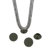 Embouts de protection gris en silicone pour pieds de table, forme conique, surface lisse, adaptés aux pieds de 10 mm de diamètre