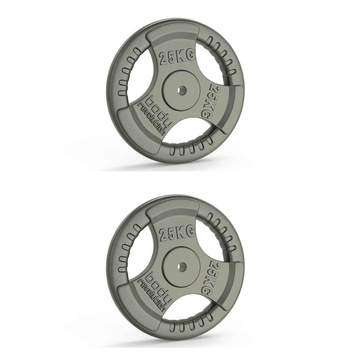 2 Disques de Musculation en Fonte de 25 kg