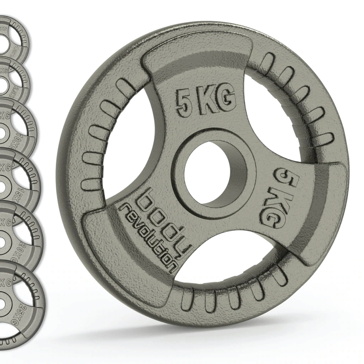 2 Disques de Musculation en Fonte de 10 kg (2 x 5 kg)