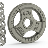 2 Disques de Musculation en Fonte de 10 kg (2 x 5 kg)