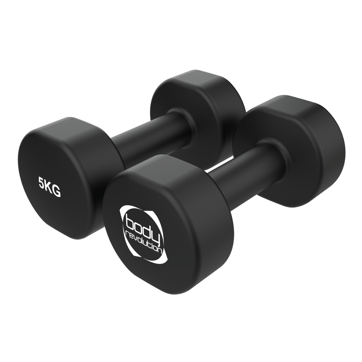 2 Haltères en Néoprène de 5 kg