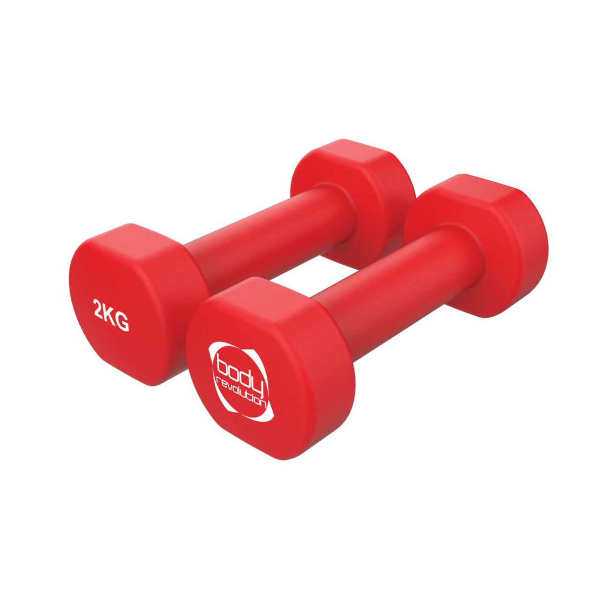 2 Haltères en Néoprène de 2 kg