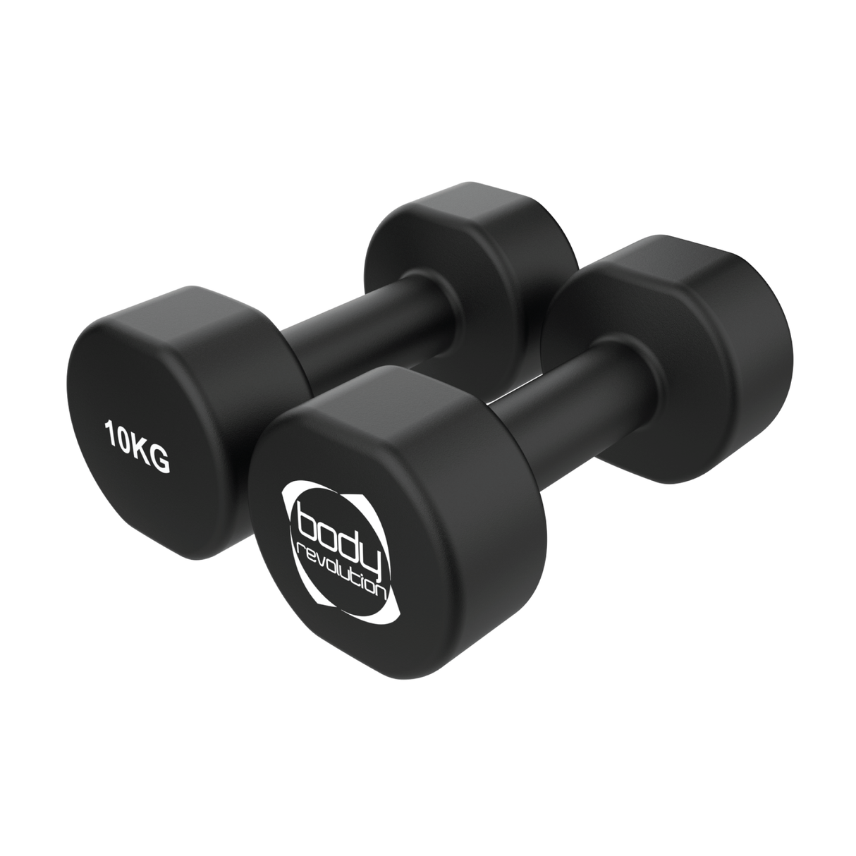 2 Haltères en Néoprène de 10 kg