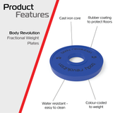 2 Disques de Musculation Fractionnés de 4 kg (2 x 2 kg)