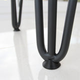 Embouts de protection gris en silicone pour pieds de table, forme ronde, texture lisse, adaptés aux pieds de 10 mm de diamètre
