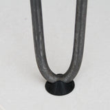Embouts de protection noirs en caoutchouc pour pieds de table, diamètre de 10 mm, offrant une surface antidérapante et durable