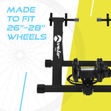 Support d'Entraînement pour Vélo à Résistance Magnétique avec Tapis - Argent