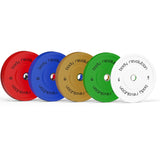Lot de 8 Disques Olympiques Bumpers - 100 kg (2 x 5 kg, 2 x 10 kg, 2 x 15 kg, 2 x 20 kg)