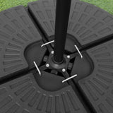 Parasol Déporté & Base Ronde - Gris