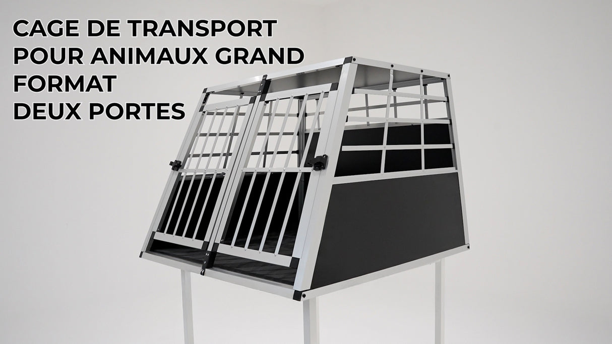 Cage de Transport pour Animaux Grand Format - Deux Portes