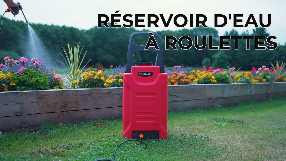 MAXBLAST Réservoir d'Eau 30 L à Roulettes & Accessoires